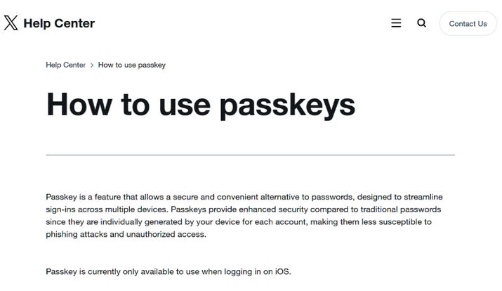 泸州苹果维修店铺分享iOS用户如何通过通行密钥(Passkey)登录 